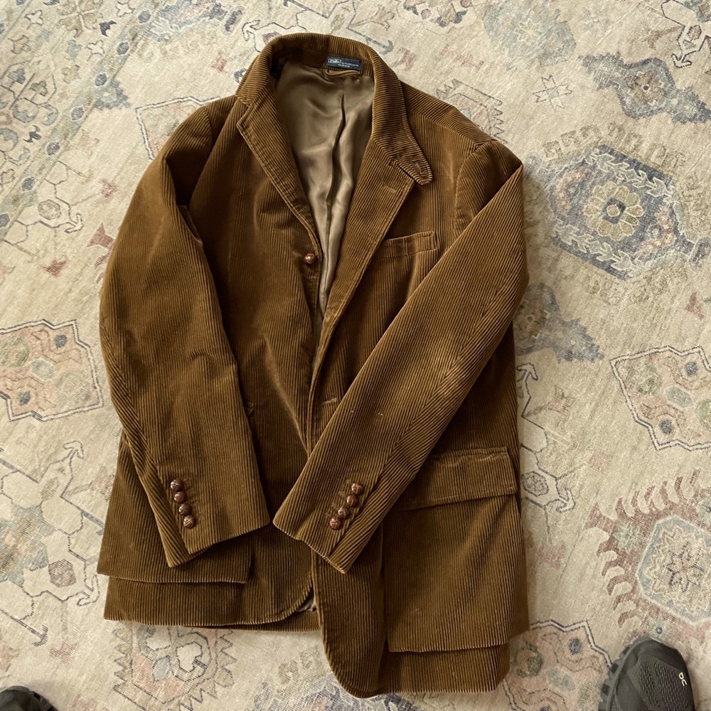 Polo corduroy jacket , camel brown, men’s blazer